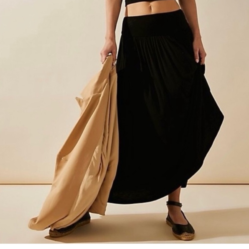 Free People Black Asymmetrical Skirt